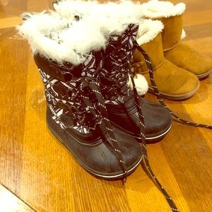 Girl winter boots size 9,